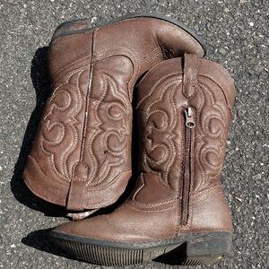 Target Brown Heeled Kid's Cowgirl Boots